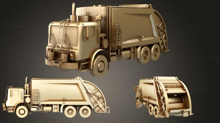 Vehicles (Garbage Truck, CARS_1688) 3D models for cnc